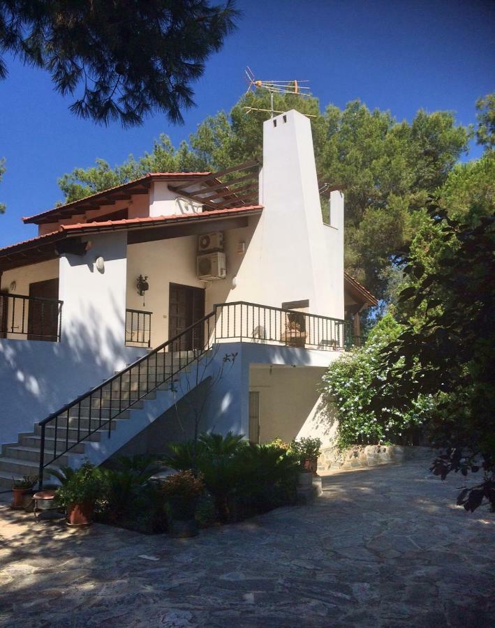 Seaside Villa In Alikes, Chalkida Drosiá Exterior foto
